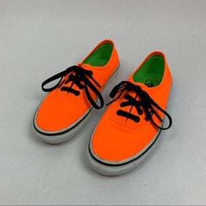 VANS Fluorescent Orange Skate Sneakers